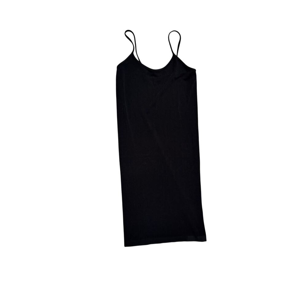 Elieitan Black Seamless Cami Midi Dress – One Size (Best Fits Medium/Large)